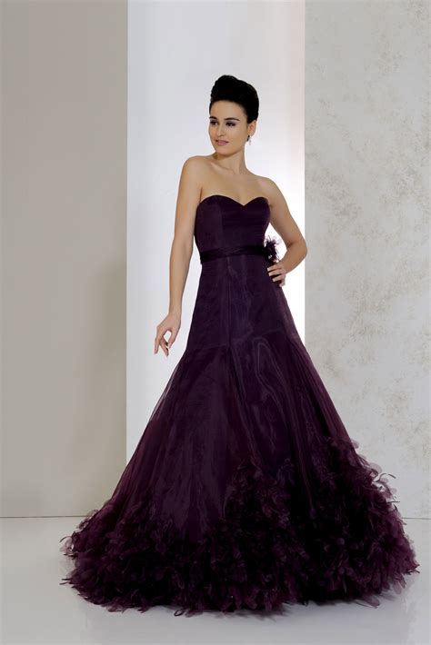 Purple formal gowns and party dresses. How to Look Less Gloomy in Gothic Wedding Dresses? | The ...
