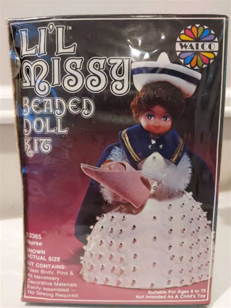 vintage 1976 walco lil missy beaded doll kit nurse etsy