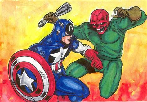 Captain America Vs Red Skull In Peter Temples July 2011 Captain