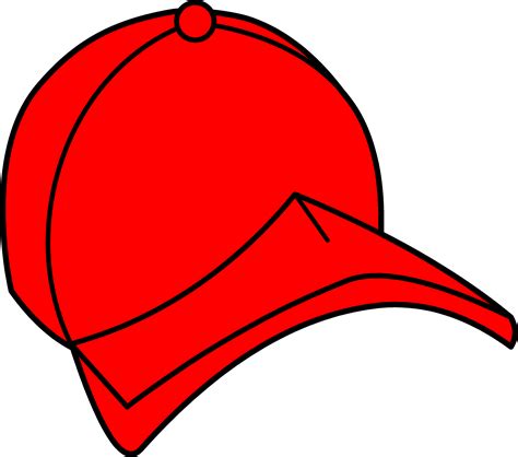 Red Baseball Cap Clipart Free Clip Art