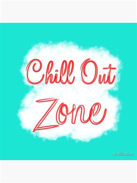 Chill Out Zone Throw Pillow By Artification Redbubble