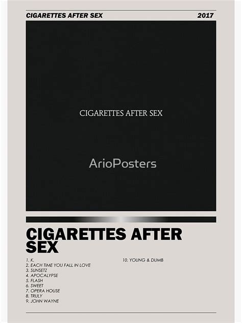 Self Titled Album Cigarettes After Sex Album Poster And More Poster For Sale By