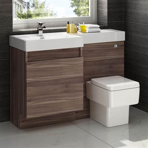28 modern gray living room decor ideas. 1200mm Walnut Vanity Unit Square Toilet Bathroom Sink Left ...