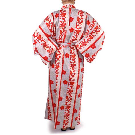 Annonces liées à kimono coton femme. kimono rouge en coton pour femme TATESHIMA-NI-SAKURA Taille M