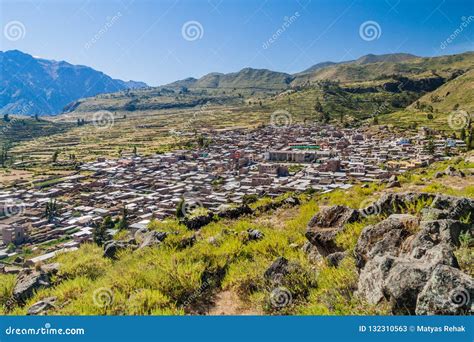 Cabanaconde Village Stock Image Image Of Rocks Rural 132310563