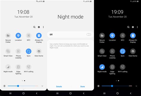 How To Enable Night Mode On Samsung One Ui Android Pie Sammobile