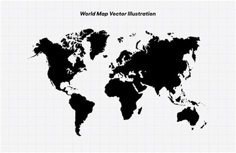 Premium Vector World Map Vector Illustration