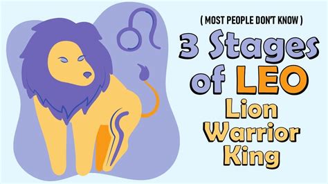 3 Stages of LEO Zodiac Sign - YouTube