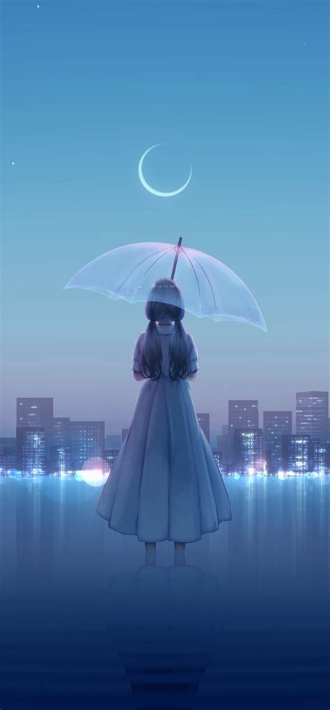 1440x3100 Resolution Anime Girl In Water 1440x3100 Resolution Wallpaper