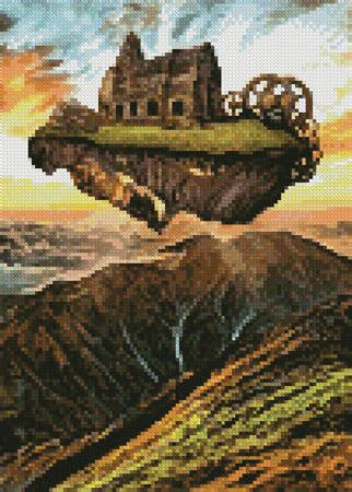 Free cross stitch pattern.com features over 200 patterns divided in different categories, from simple baby patterns, to difficult classic paintings that. Floating Steampunk Mountain (Crop) Cross Stitch Pattern ...