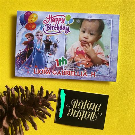 Jual Cetak Kartu Ucapan Ulang Tahun Anak Birthday Custom Nama Seri 1