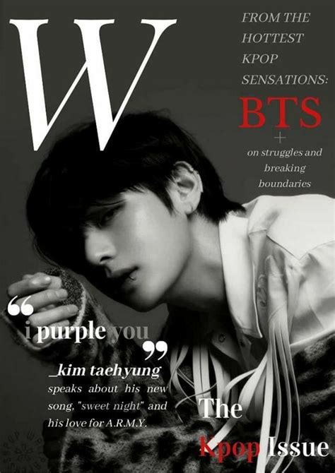 Taehyung Magazine Cover Magazine Cover Taehyung Kim Taehyung