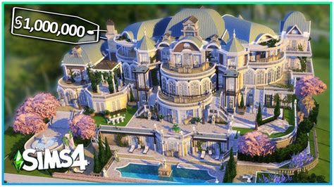Millionaire Mansion 💸 No Cc Sims 4 Speed Build Kate Emerald