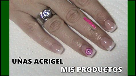 Mis Productos De Uñas De Acrigel My Acrygel Nails Products Principiantes Uñas Youtube