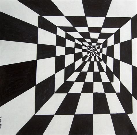 Easy Optical Illusions Drawing How To Draw Optical Illusions Drawing
