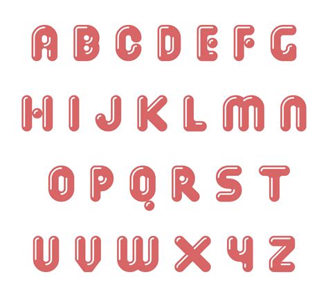 Cute Fonts Alphabet Bubble Printable Alphabet Letters Flower Alphabet
