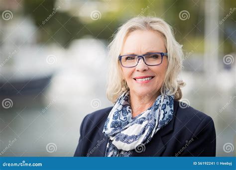 Blonde Woman 50s Stock Image Image Of Blonde Aged Smart 56192241