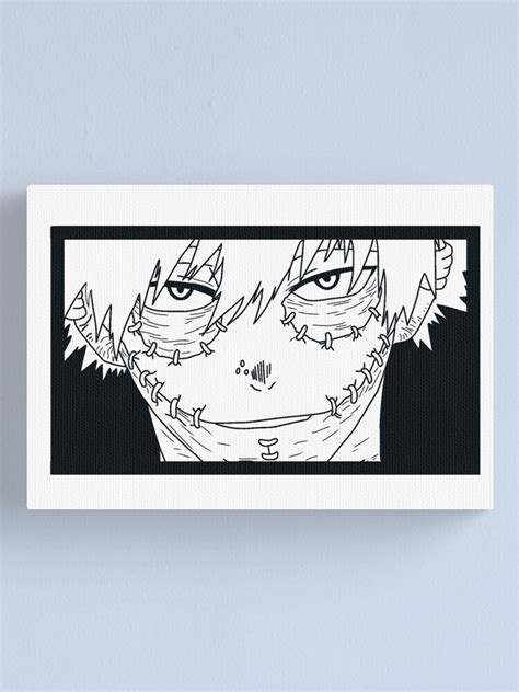 Dabi My Hero Academia Black Outline Canvas Print For Sale By