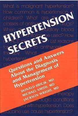 Hypertension Secrets By Donald E Hricik Goodreads