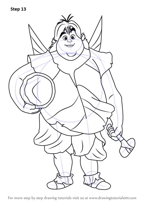 Learn How To Draw Clank Fairy From Tinker Bell Tinker Bell Step By