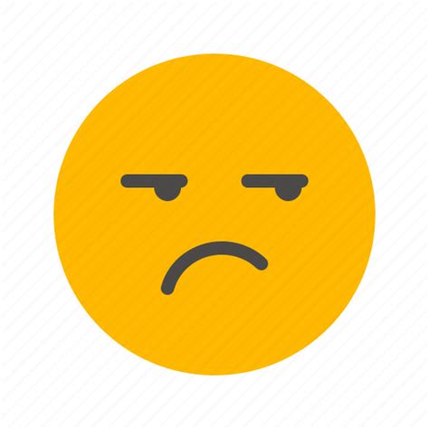 Annoyed Boredom Disturbed Emoji Emoticon Unpleasant Upset Icon