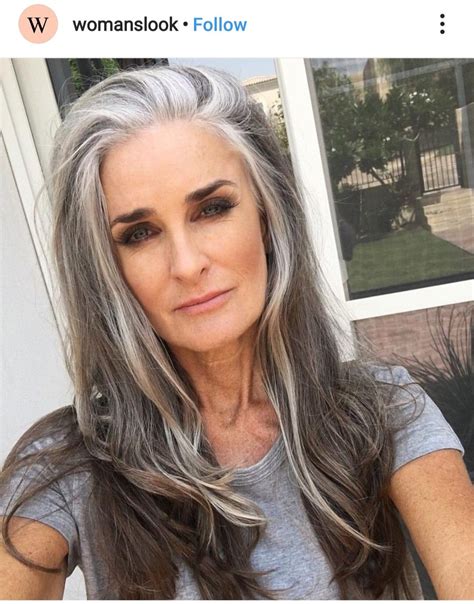 Grey Highlights Highlights For Graying Hair Gracefully Aging Silver