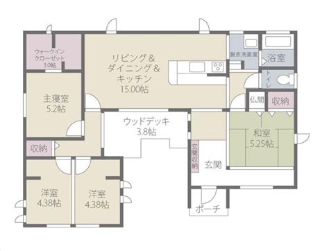 3k キッチン3.8帖 和室 4.5帖 6帖 6帖. 【特徴別】4LDK平屋の間取り20選!失敗を防ぐポイントは5つ