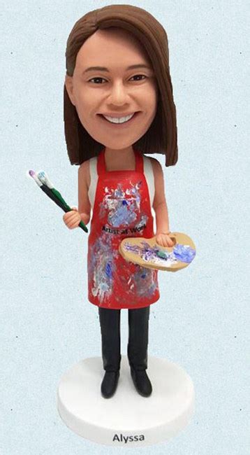 Female Work Casual Custom Bobbleheads Personalized Bobblehead