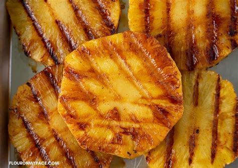 Cut vertically into 8 wedges. Sweet & Spicy Chili Lime Grilled Pineapple Recipe | Recipe ...