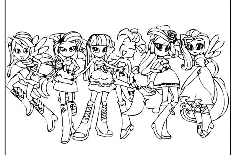 My Little Pony Equestria Girl Coloring Pages To Print At Getdrawings