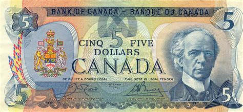 Canadian Five Dollar Bill Bank Notes Canadian Money Payday Loans