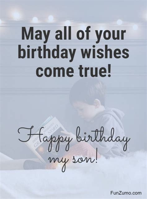 100 Birthday Wishes For Son Happy Birthday Quotes And Messages Funzumo