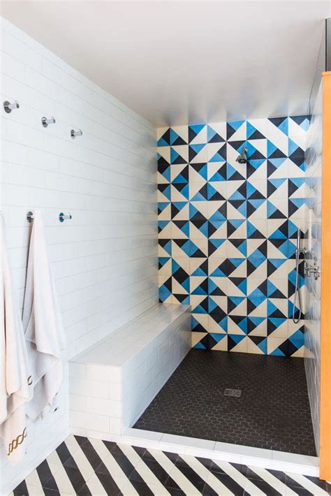 Maybe you would like to learn more about one of these? Bathroom | Colorful geometric tiles | Architect Barbara ...