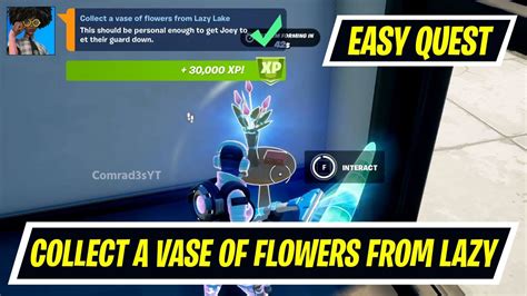 Collect A Vase Of Flowers From Lazy Lake Fortnite Locations Youtube