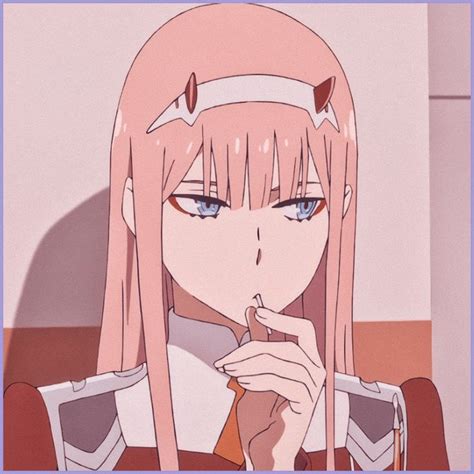 Zero Two Icon In 2020 Darling In The Franxx Anime Aesthetic Anime