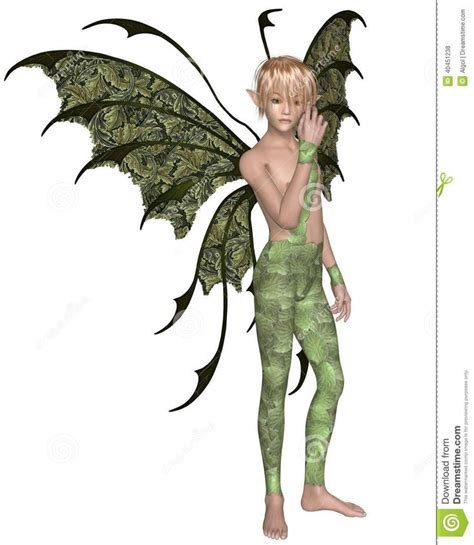 Fairy Boy In Green Standing Fairy Boy Male Fairy Illustration