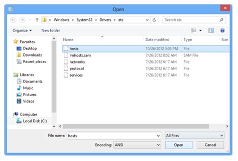Edit Hosts File In Windows