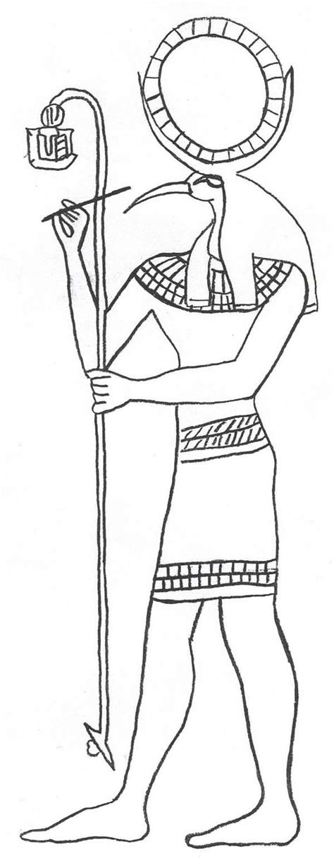 Osiris Egyptian God Colouring Clip Art Library