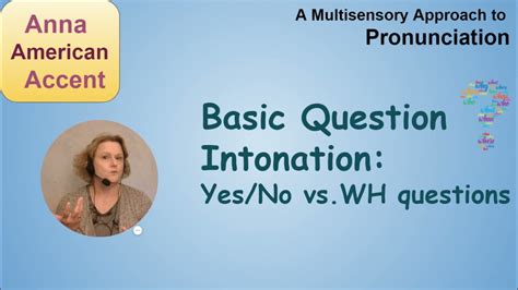 Basic Question Intonation Yesno And Wh Questions A Multisensory