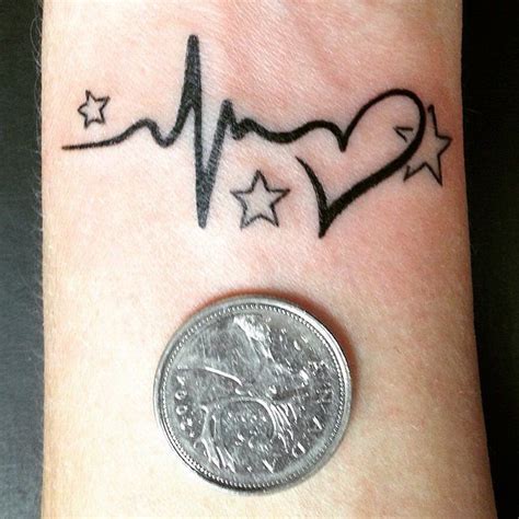 35 Best Heartbeat Tattoo Designs Which Signifies New Life And New