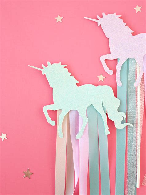 Diy Magical Unicorn Wands Diy Birthday Decorations Crafts Diy For Kids