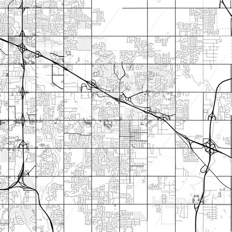 Vector Pdf Map Of Broken Arrow Oklahoma United States Hebstreits