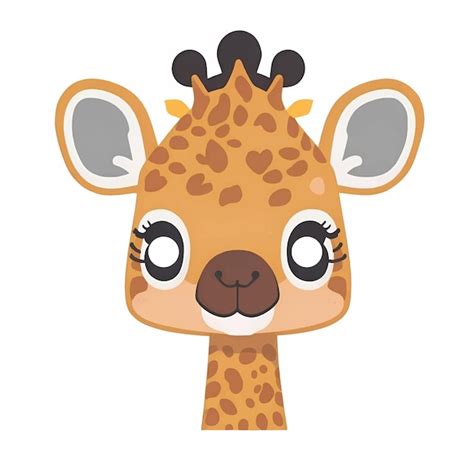 Premium Vector Vector Illustration Of Cute Cartoon Giraffe Kawaii