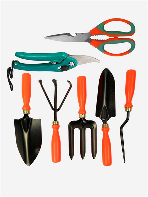 Buy Gardening Tool Kit Set Of 8 Orange For Men Online At Best Price