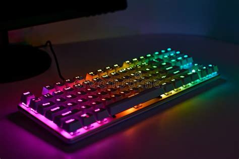 Gaming Keyboard With Rgb Light White Mechanical Keyboard With