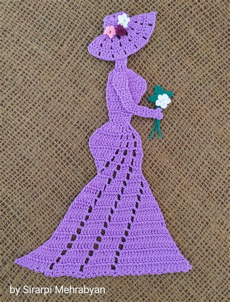 Crinoline Lady Crochet Doily Pattern Pdf Mothers Day T Etsyde