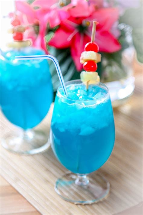 Refreshing Blue Hawaiian Cocktail Baking Beauty