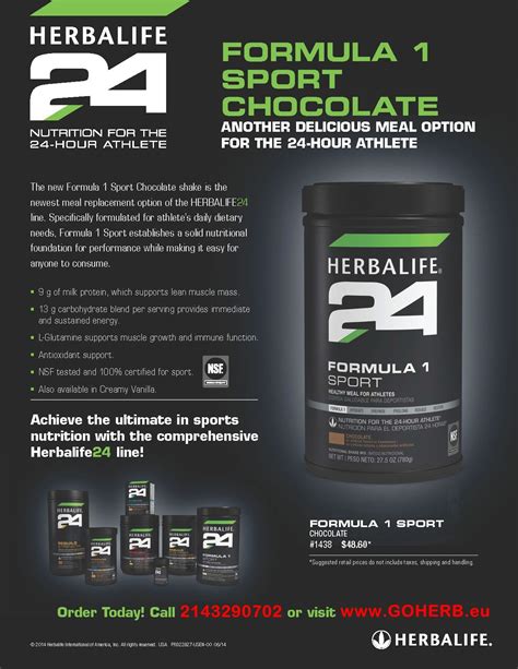 Try The Newest Meal Replacement Option Of The Herbalife24 Line