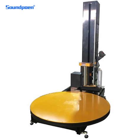 Heavy Duty Turntable Semi Automatic Pallet Wrapping Machine With Scales