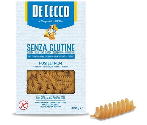 Fusilli N° 34 Gluten Free Made With Peas Pasta De Cecco